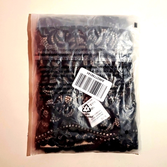 ❤️NWT VINTAGE TORRID BRALETTE - NUDE BLACK LACE UNLINED RACERBACK SEMI-SHEER BRA - Picture 4 of 10